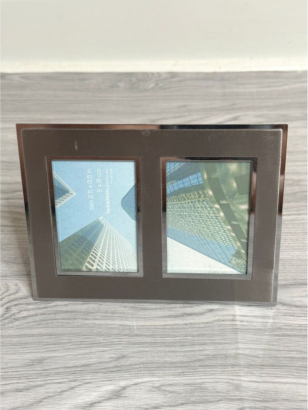 Harbor Town Industries Double Silver Photo Frame